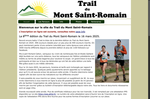 Trail du Mont Saint-Romain