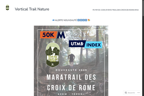 Trail des croix de Rome - UTMB index