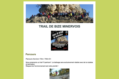 Trail de Bize-Minervois