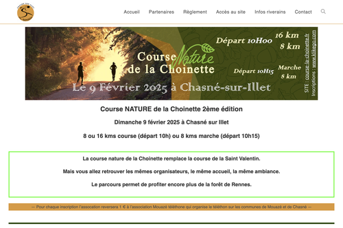 Course nature de la Choinette-Chasné sur illet