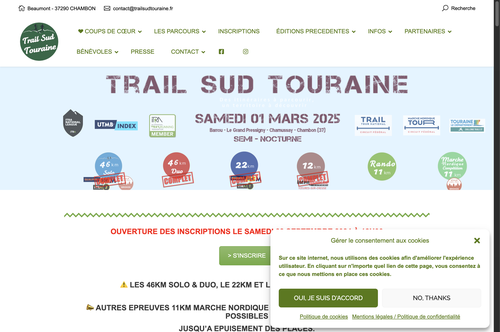 Trail Sud Touraine - 11 km marche nordique